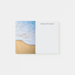 Zandstrand met schuimig Surf Post-it® Notes