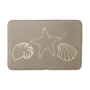 Zandstrand Sea Shells Badkamer vloerkleed Badmat