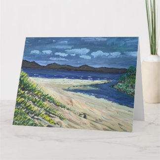 Zandstrand & Zee Wenskaart Kaart