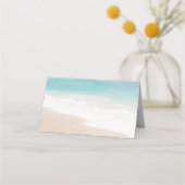 Zandstrand Zeewedding Plaatskaart (Achterkant)