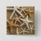 Zandvis Vierkante Button 5,1 Cm (Voorkant)