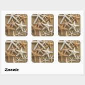 Zandvis Vierkante Sticker (Vel)