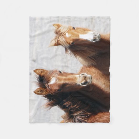 Zandwassenen Fleece Deken (Voorkant)