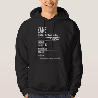 Zane Voedingsfeiten Portiegrootte Calorieën Hoodie
