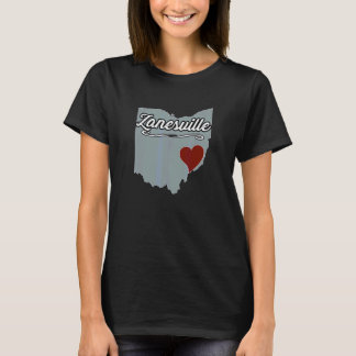 Zanesville Ohio OH Stad Staat VS Cute Souvenir T-shirt