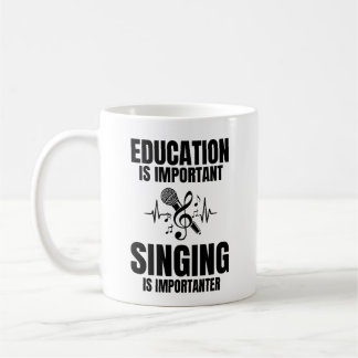 Zangcadeau voor zingende student en muziekleraar koffiemok