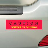 ZANGCHAUFFEUR BUMPERSTICKER (Op auto)