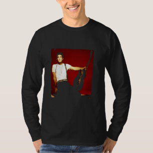 Zanger Chris Isaak studio shoot door Simon Fowler T-shirt