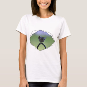 Zanger Geperst Knalt uit Gescheurd Materiaal T-shirt