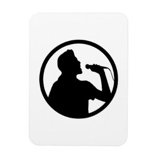 Zanger Icoon - Karaoke Logo Magneet