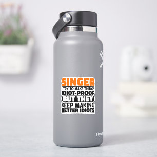 Zanger Ik Probeer Dingen Te Maken Stemcoach Cadeau Sticker