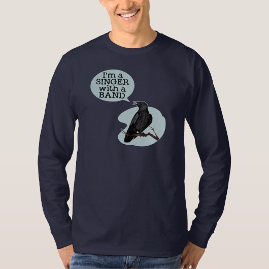 Zanger met een band t-shirt (Voorkant)
