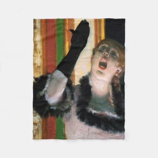 Zanger met een handschoen, Edgar Degas Fleece Deken (Voorkant)