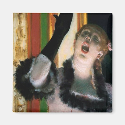 Zanger met een handschoen, Edgar Degas Magneet (Voorkant)