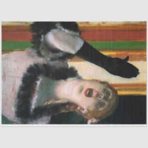 Zanger met een handschoen, Edgar Degas Tissuepapier