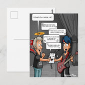 Zanger Muziek Humor Grappige Punt Prentbrief Briefkaart (Voorkant / Achterkant)