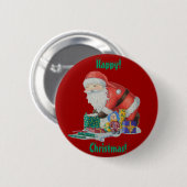 zangers inpakgiften en speelgoed voor kerstmis ronde button 5,7 cm (Voorkant /achterkant)