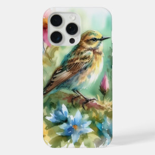 Zangvogel Melodie Elegante Vogel & Bloemrijke Eleg iPhone 15 Pro Max Hoesje