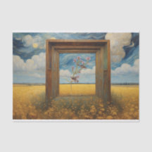 Zangvogels op roze bloemen tak decoupage