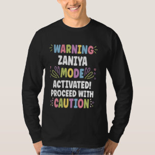 ZANIYA Gepersonaliseerde Naam Grappig Schattige Aa T-shirt