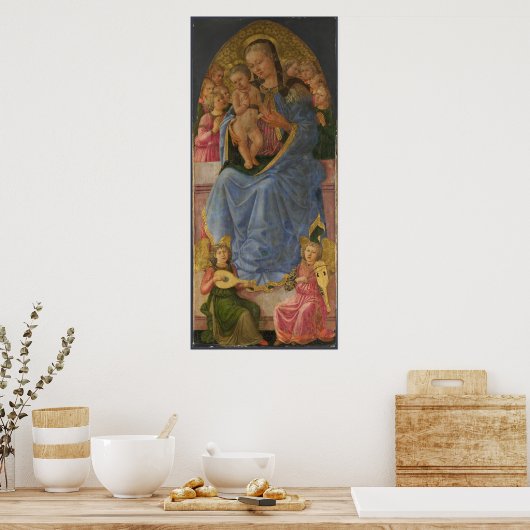 Zanobi Machiavelli De Maagd en het Kind Poster (Keuken)