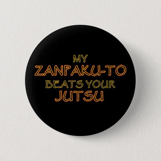 Zanpaku-to vs Justus-knop en pinnen Ronde Button 5,7 Cm (Voorkant)