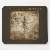 Zantarni Map Mousepad Muismat (Voorkant)