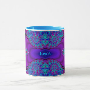 ~ Zany 3D ~ Blue, Green and Paars Mok JOYCE