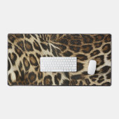Zany and Spiffy Leopard Spots Leather Grain Kijk Bureaumat (Keyboard & Muis)