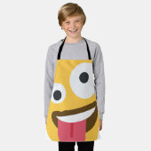 Zany Face Emoji Schort (Gedragen)