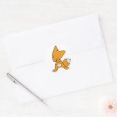Zany Fox Ronde Sticker (Envelop)