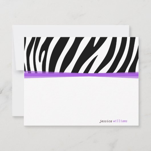 Zany Zebra Kaart (Voorkant)