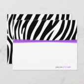 Zany Zebra Kaart (Voorkant / Achterkant)