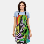 Zany Zebra Schort (Gedragen)