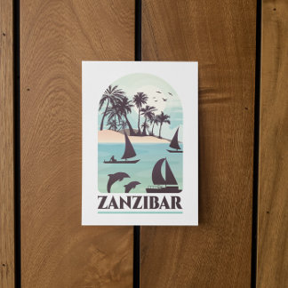 Zanzibar Africa  Briefkaart