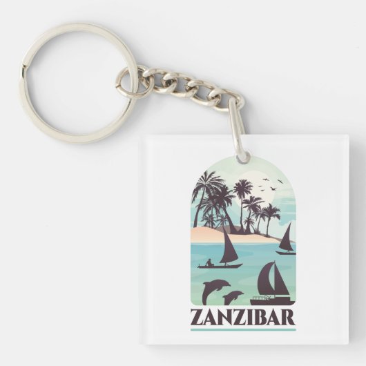 Zanzibar Africa  Sleutelhanger (voorkant)