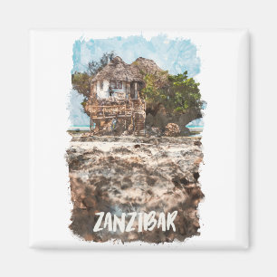 Zanzibar Africa Vintage Travel Magneet