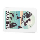 Zanzibar Afrique Magnet photo Vintage (Horizontal)