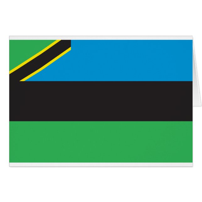 Zanzibar Flag (Voorkant Horizontaal)