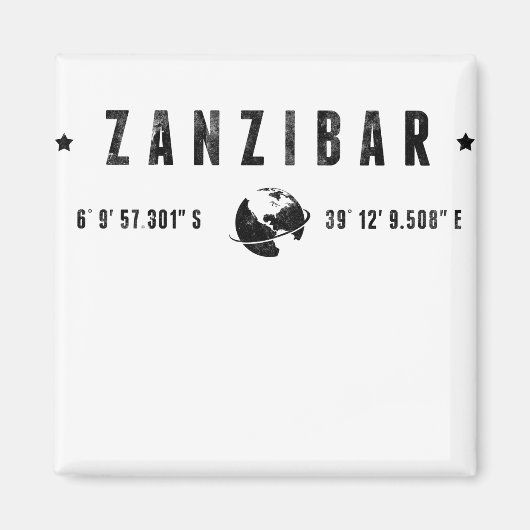 Zanzibar Magneet (Voorkant)