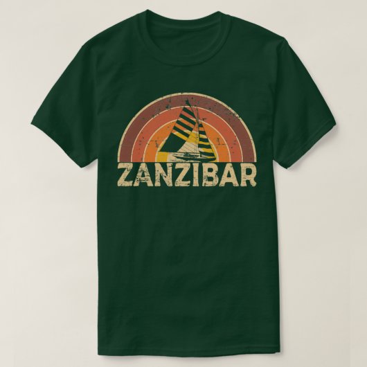 Zanzibar  Sailing Design T-shirt (Design voorkant)