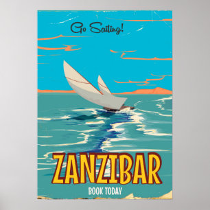 Zanzibar vintage affiche poster