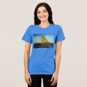 Zanzibars Dhow 4 van 6 Tri-Blend Shirt (Voorkant volledig)