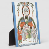 Zao Jun - Chinees hoogplaque Fotoplaat (Zijkant)