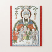 Zao Jun Chinese Kitchen god puzzle (Vertical)