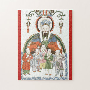 Zao Jun Chinese Kitchen god puzzle