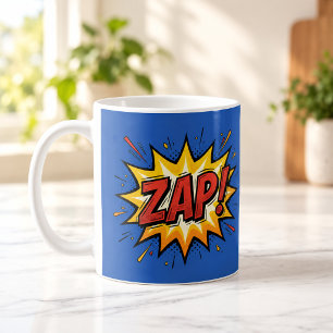 ZAP Comic Book Pop Art Blauwe Mok