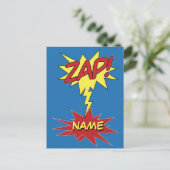ZAP! custom briefkaart (Staand voorkant)