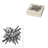 ZAP Fun Retro Comic Book Pop Art Rubberstempel (Gestempeld)