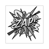 ZAP Fun Retro Comic Book Pop Art Rubberstempel (Afrduk)